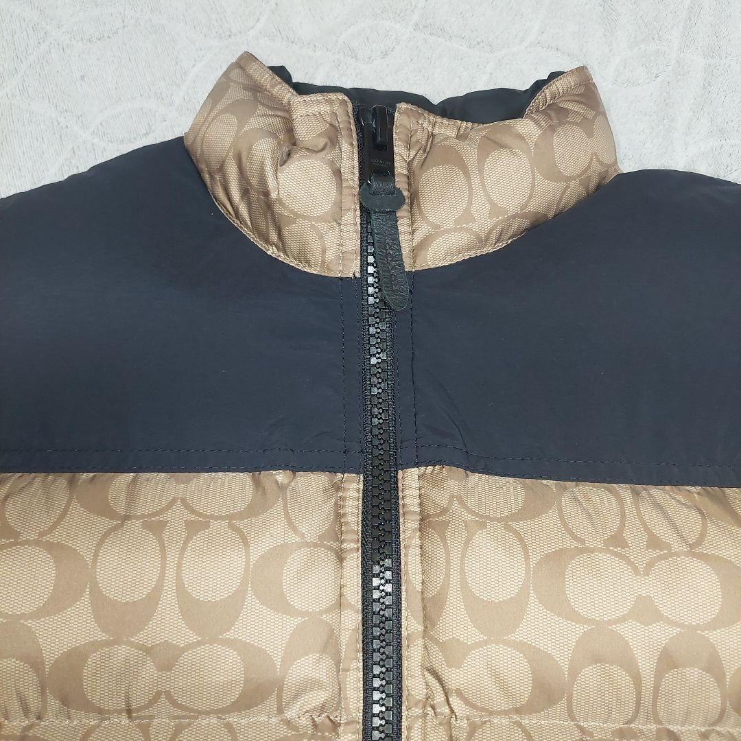 COACH ダウンベスト ベージュ/ブラック