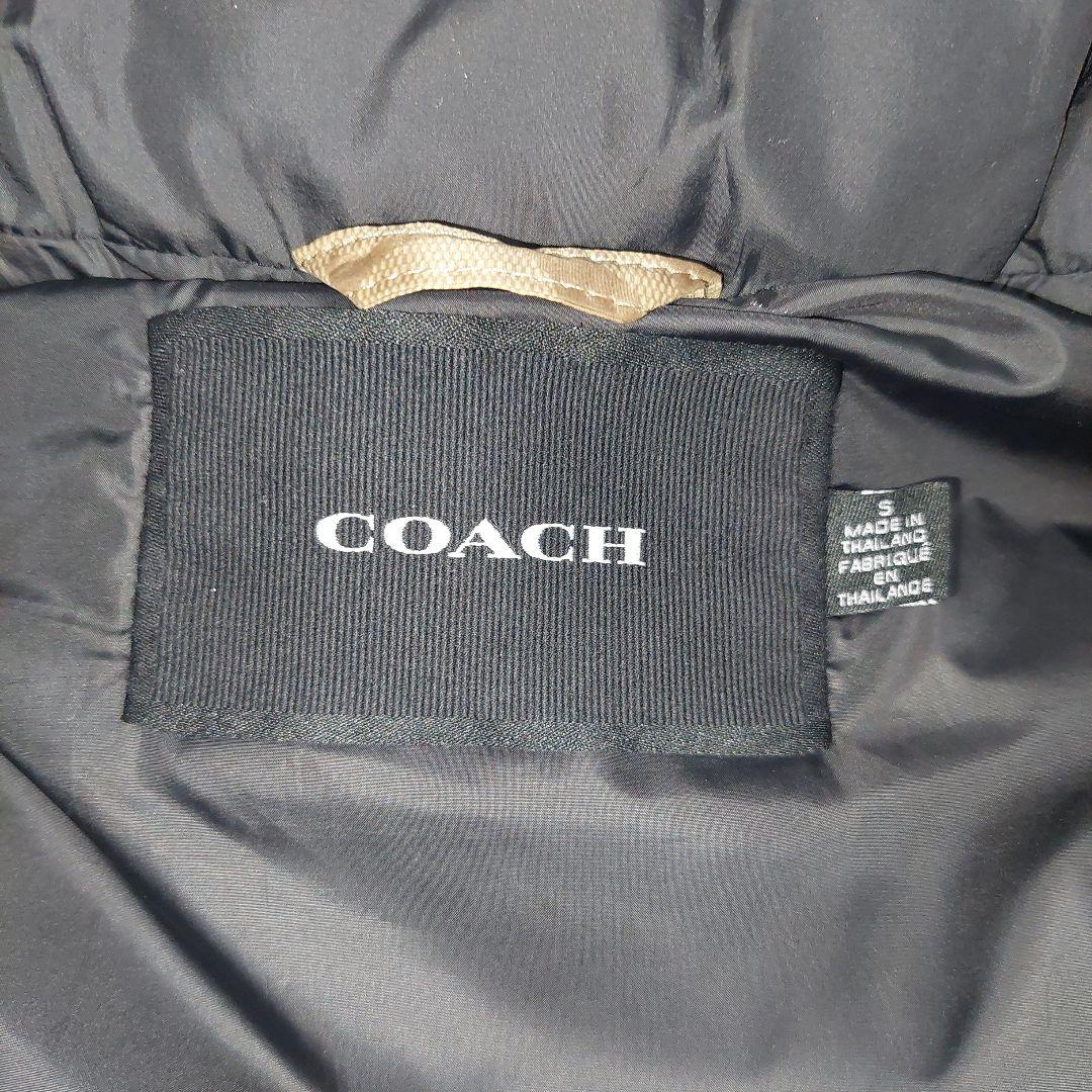 COACH ダウンベスト ベージュ/ブラック