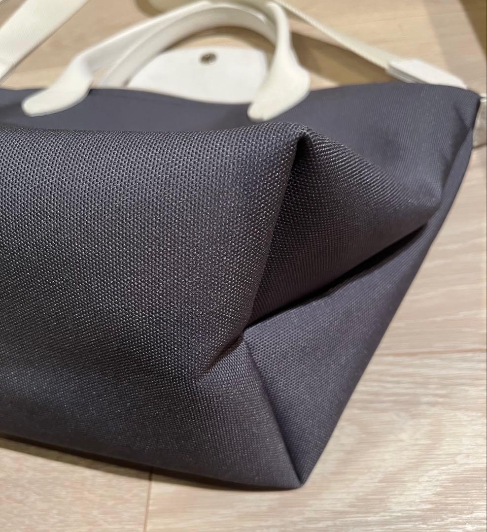 ロンシャン　カスタム　ショルダーバッグ　グレー　ホワイト　マイプリアージュ　S