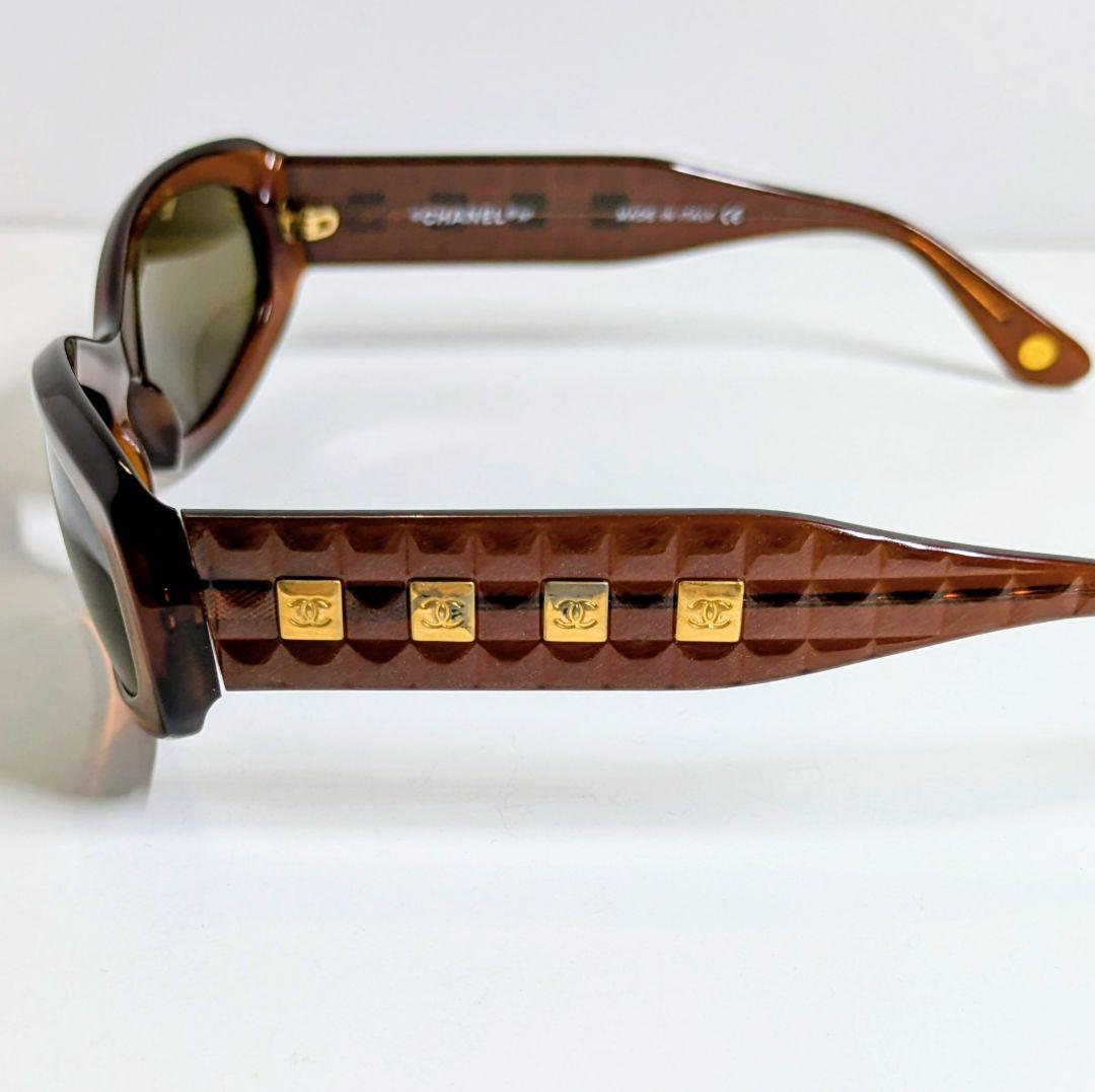 CHANEL シャネル ココマーク マトラッセ サングラス ブラウン系