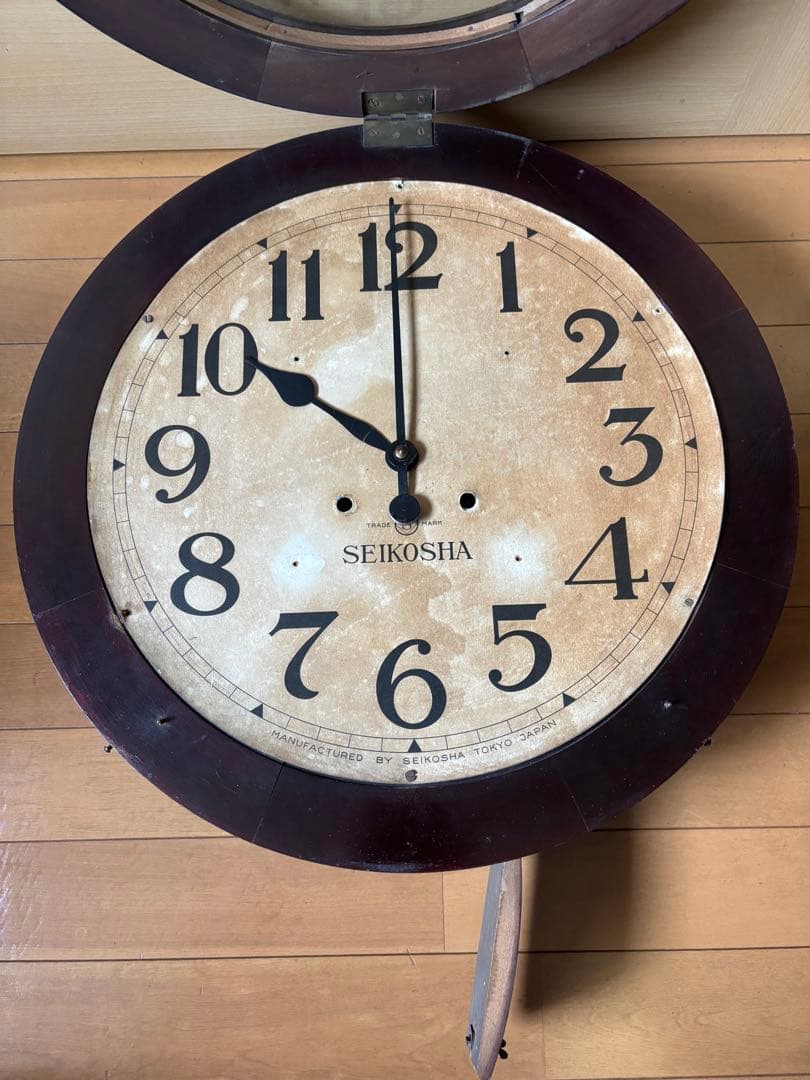 掛け時計　大型　SEIKOSHA ジャンク品