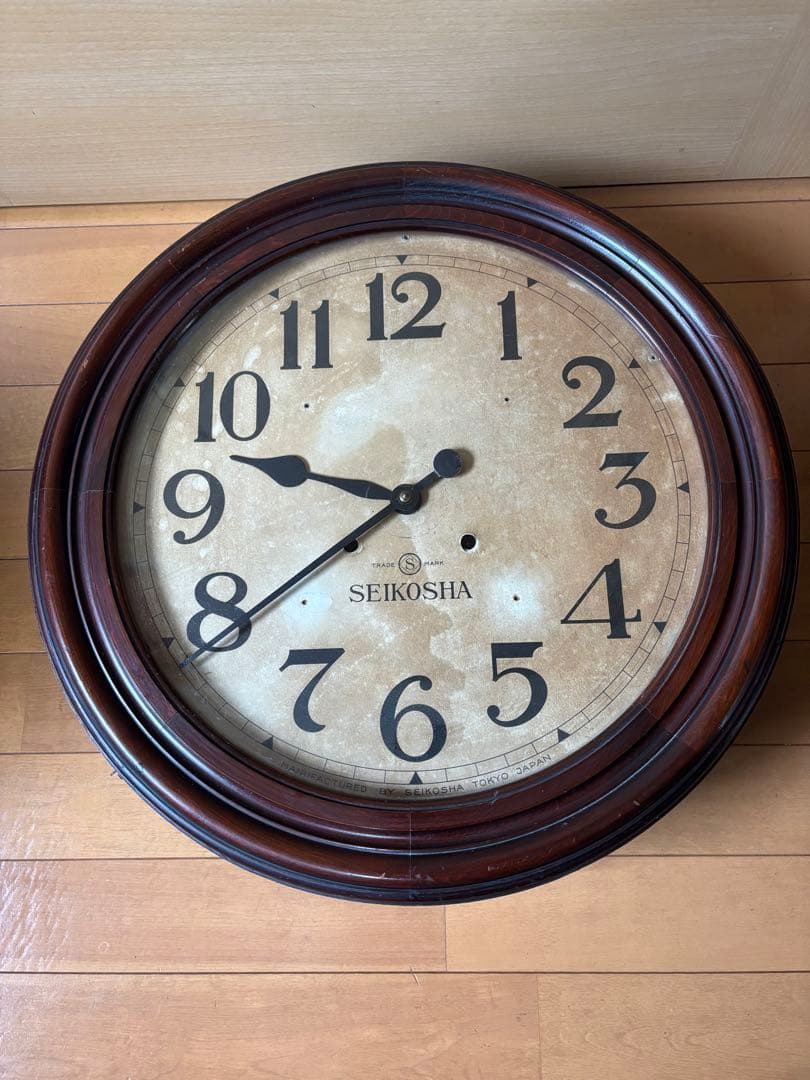 掛け時計　大型　SEIKOSHA ジャンク品