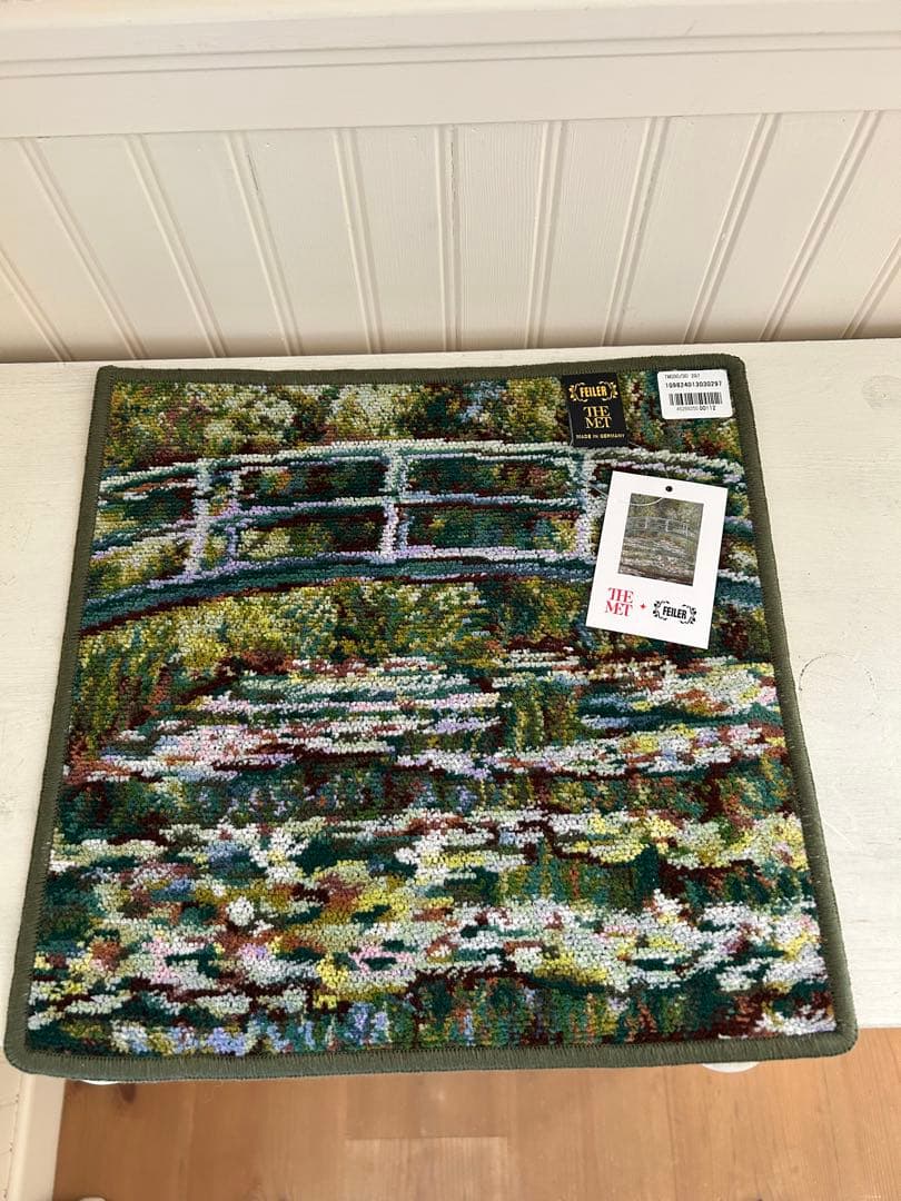 まつり⭐︎ FEILER ゴールド額縁 約30cm モネハンカチタオルセット