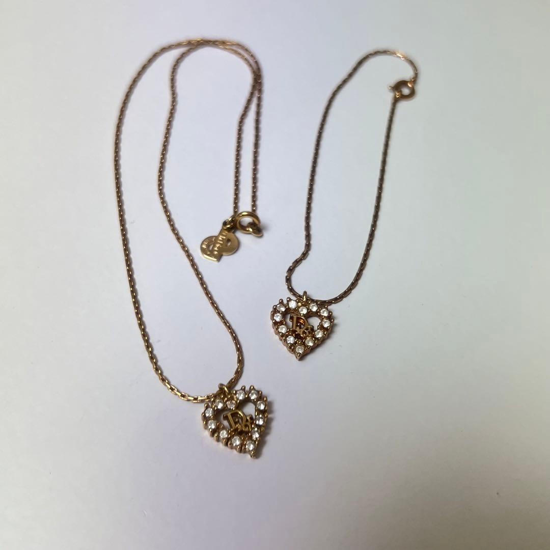 ChristianDior ディオール　ネックレス　ブレスレット　セット　ハート