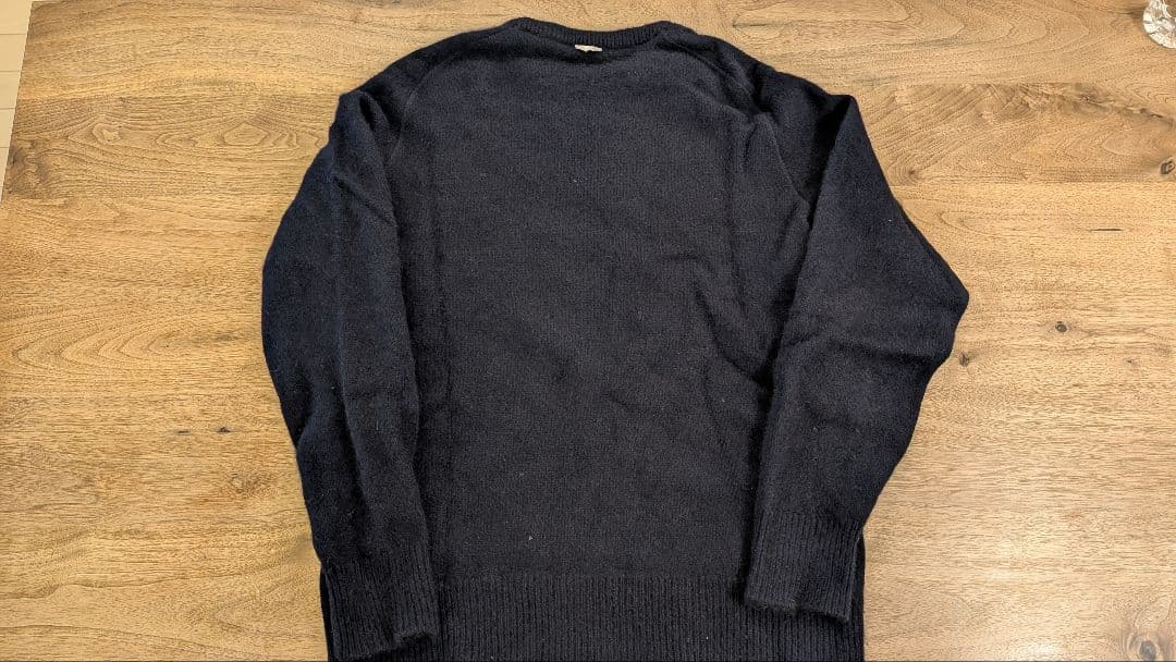 【美品タグ付】YINDIGO AM カシミヤ×ブルーフォックス ネイビー