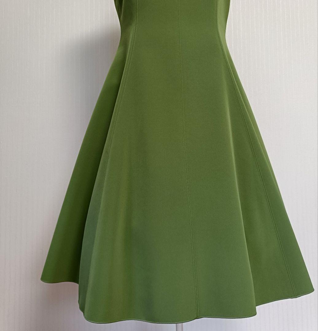 ☆フォクシーニューヨークVネックワンピースグリーンティー希少42☆