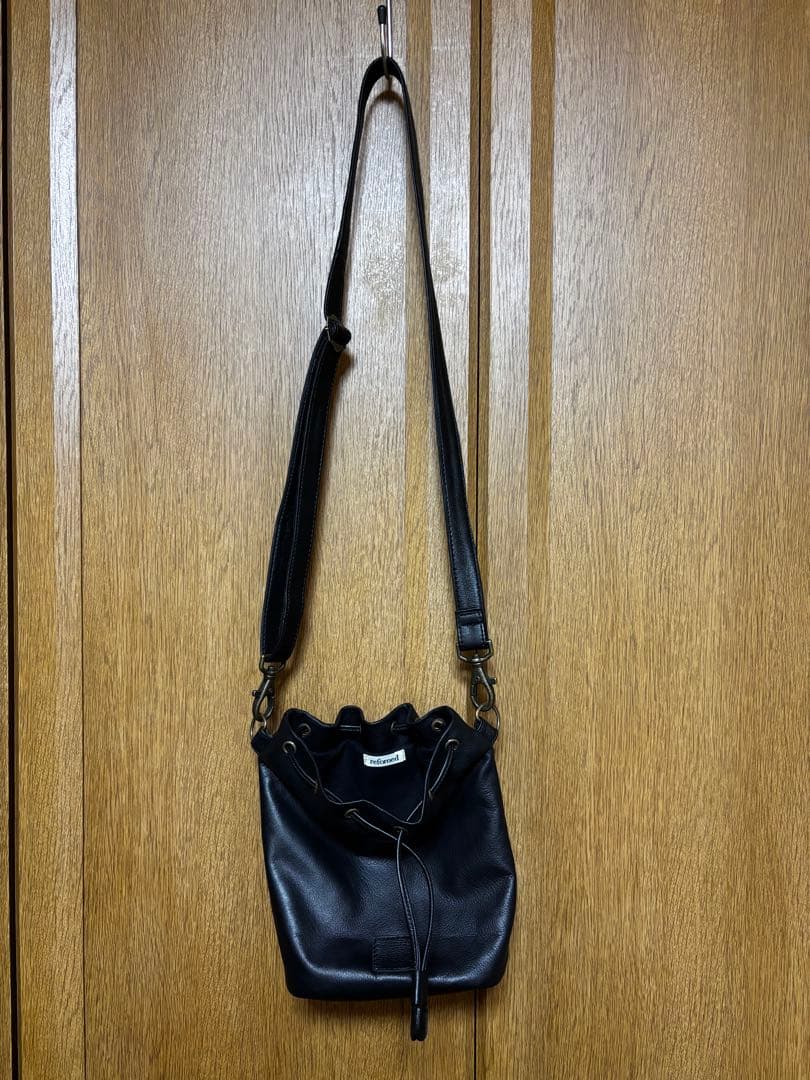 CCU refomed “KINCHAKU” CCU LEATHER BAG