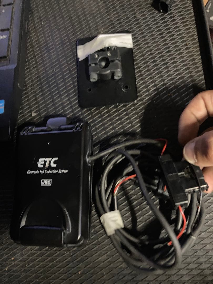 MSC-BE31 セットアップ済 オートバイ用ETC 二輪　台座　ステー付