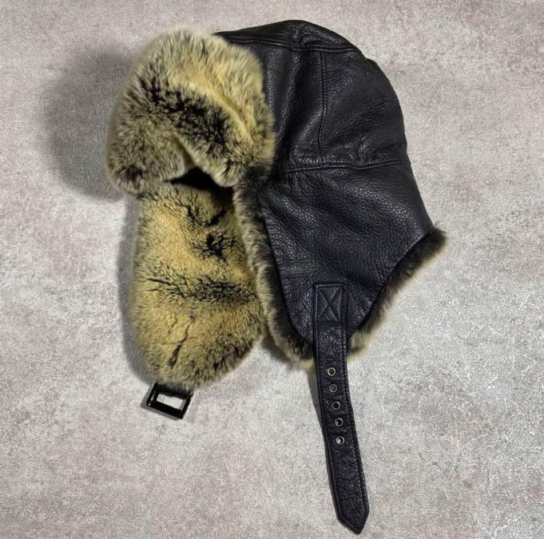 ステットソン　フライトキャップ　STETSON レザー　ヴィンテージ