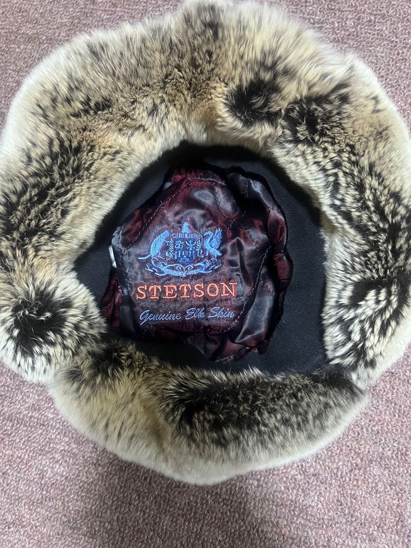 ステットソン　フライトキャップ　STETSON レザー　ヴィンテージ