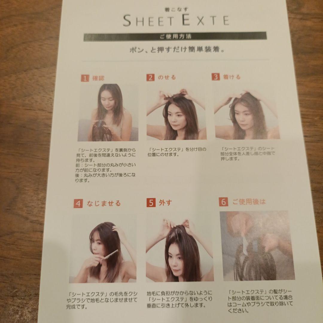 シートエクステ ショート ライトブラウン 1枚