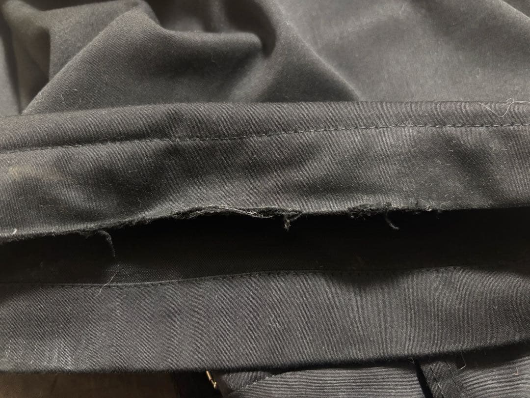 【GRANCY】チュールレイヤードデザインスラックス ブラックM