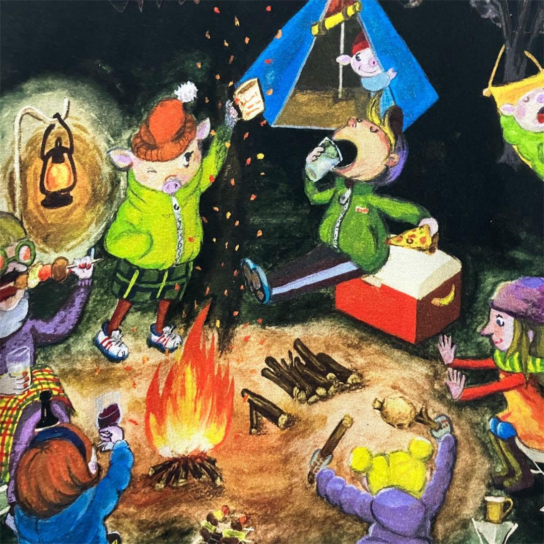 オレボレブラ アルベロベロ キャンプファイヤー ロングパーカー 美品