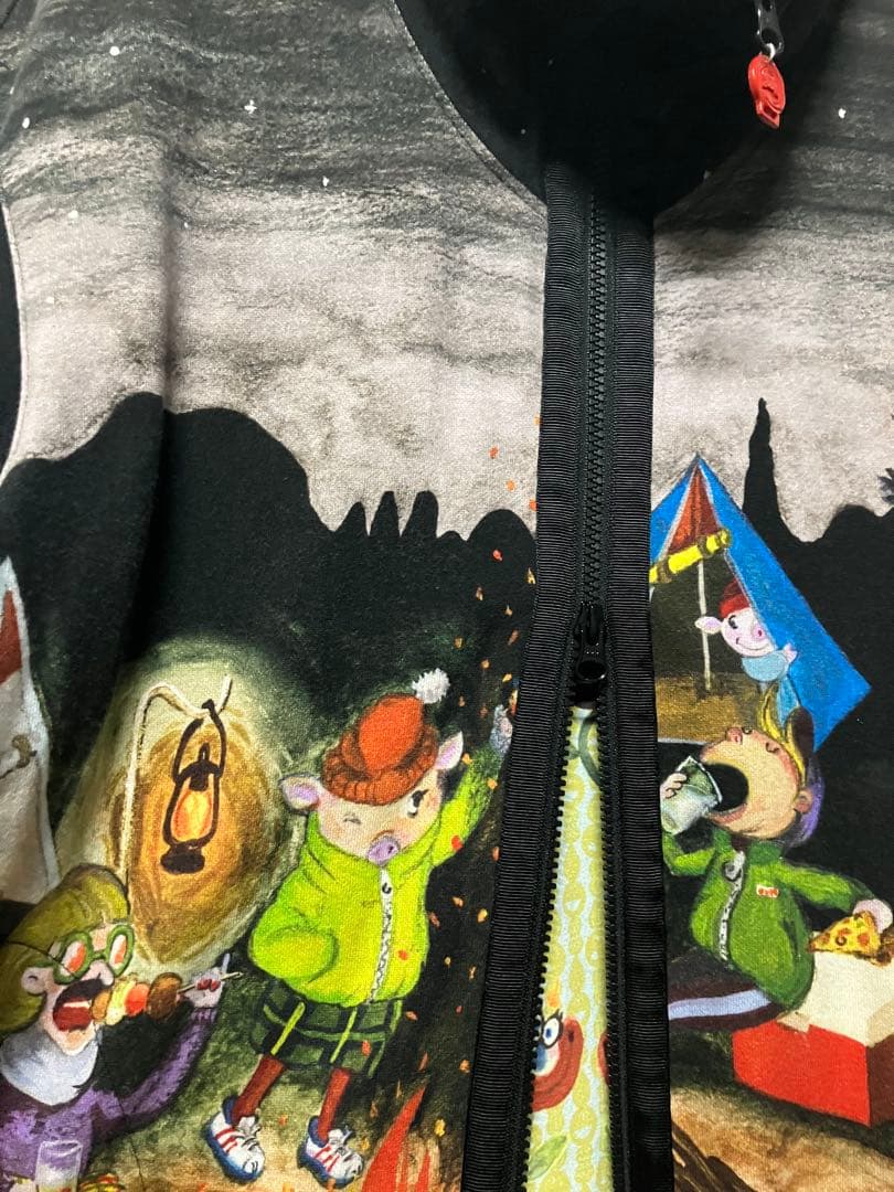 オレボレブラ アルベロベロ キャンプファイヤー ロングパーカー 美品