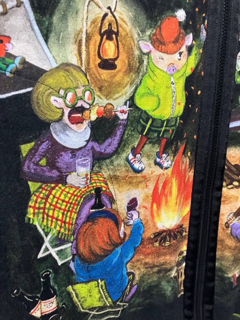 オレボレブラ アルベロベロ キャンプファイヤー ロングパーカー 美品