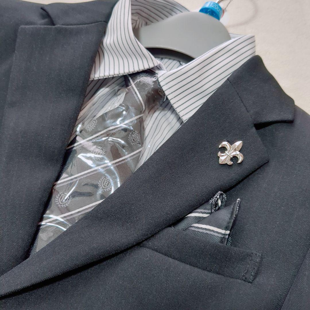 新品タグ付★レディフレディ　ロングパンツスーツ6点セット　卒服　ブラック　120