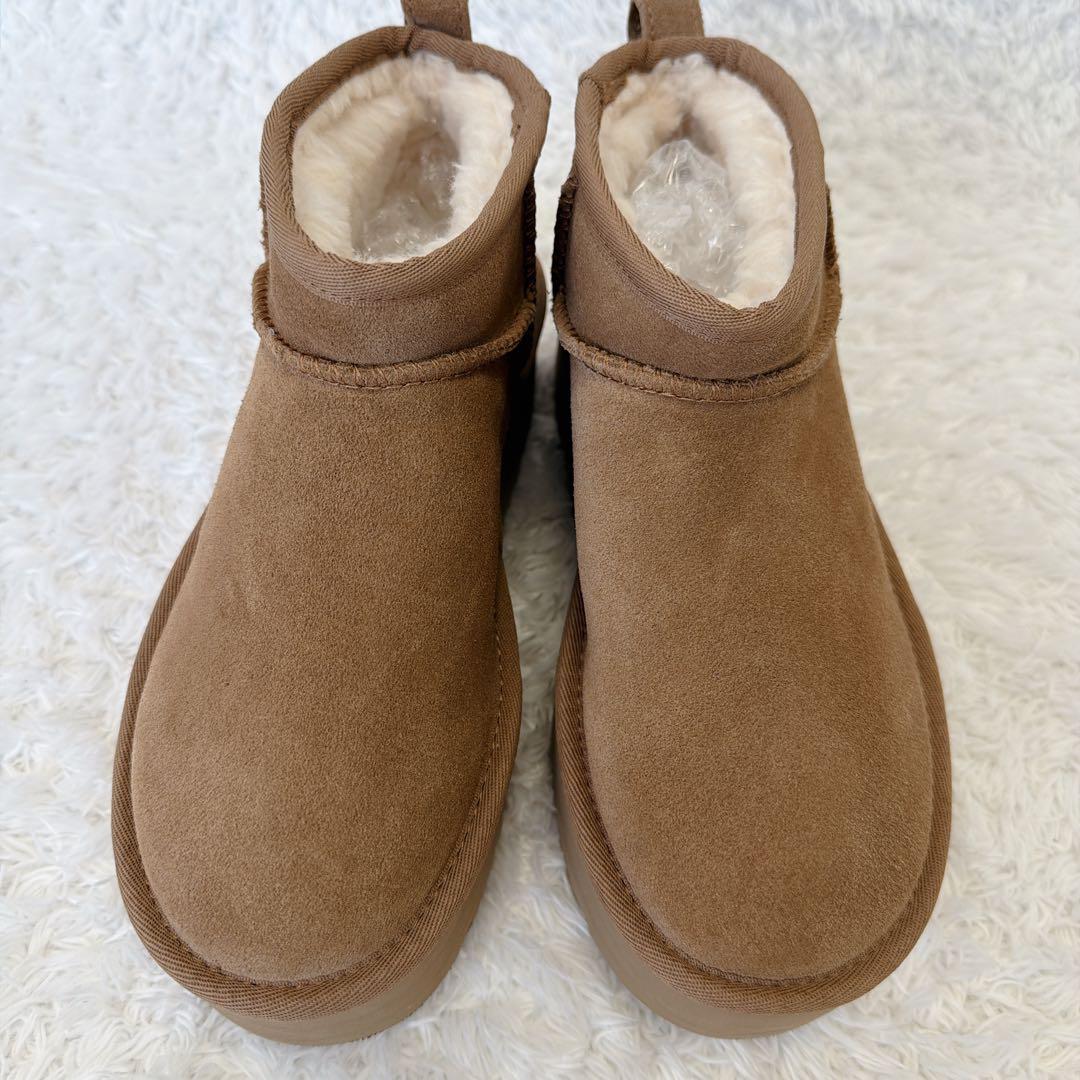 未使用 UGG クラシック ウルトラ ミニ プラットフォーム 厚底 23cm