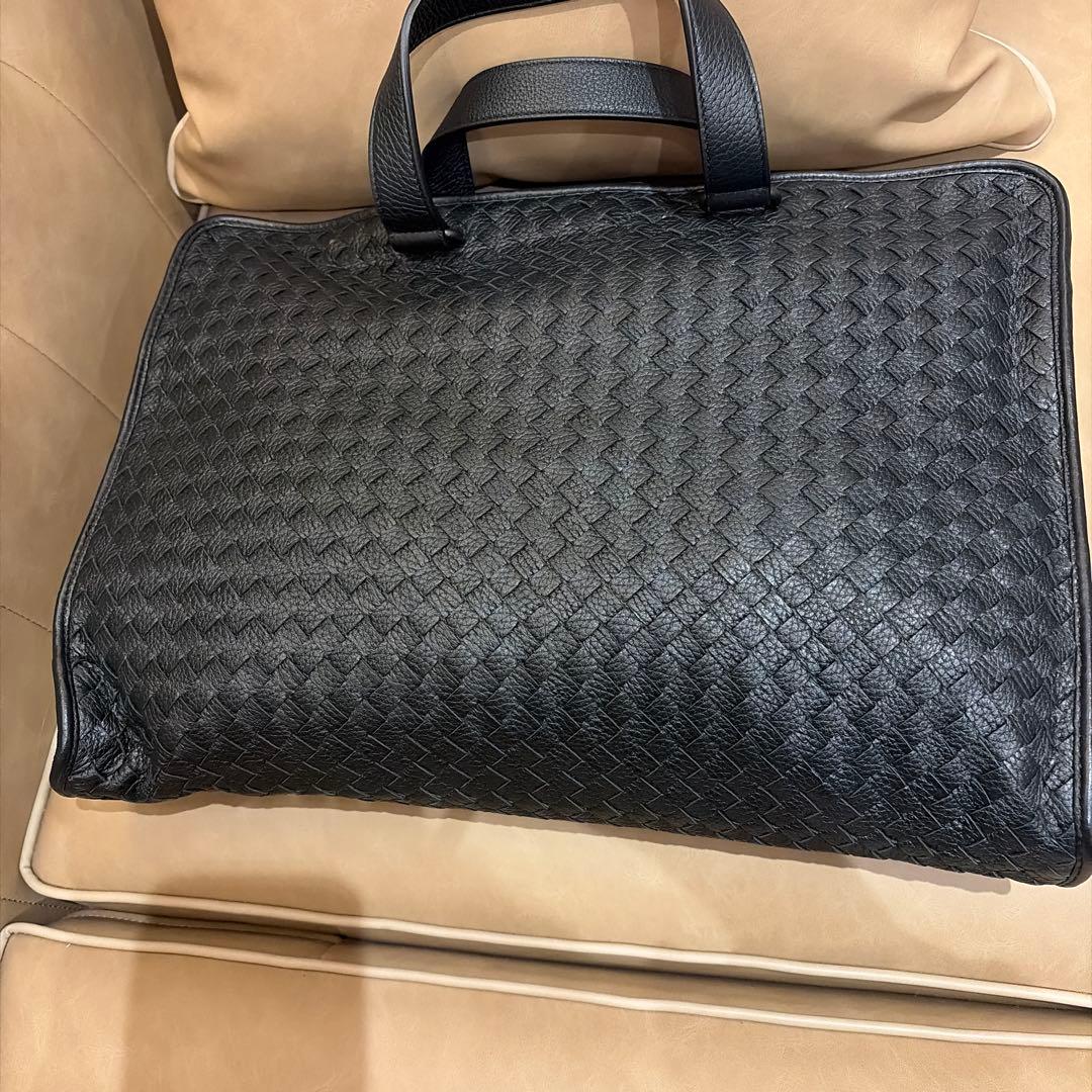 未使用★Bottega Veneta ブラック ビジネスバッグ