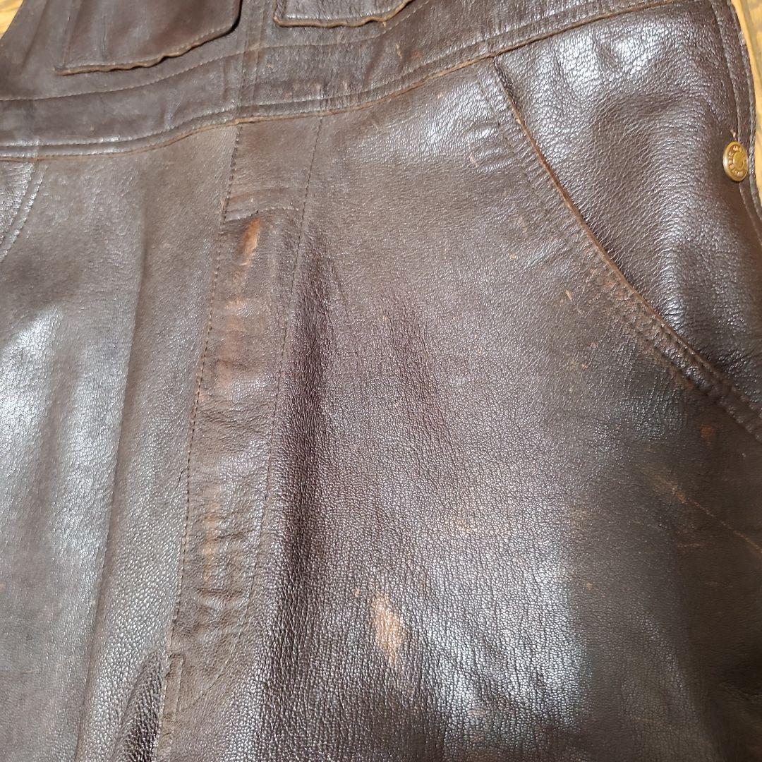 90年代レザーオーバーオール