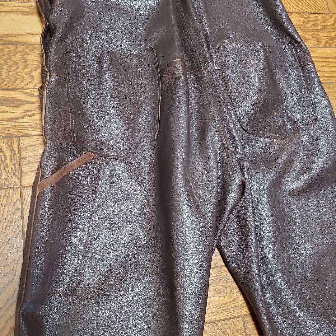 90年代レザーオーバーオール