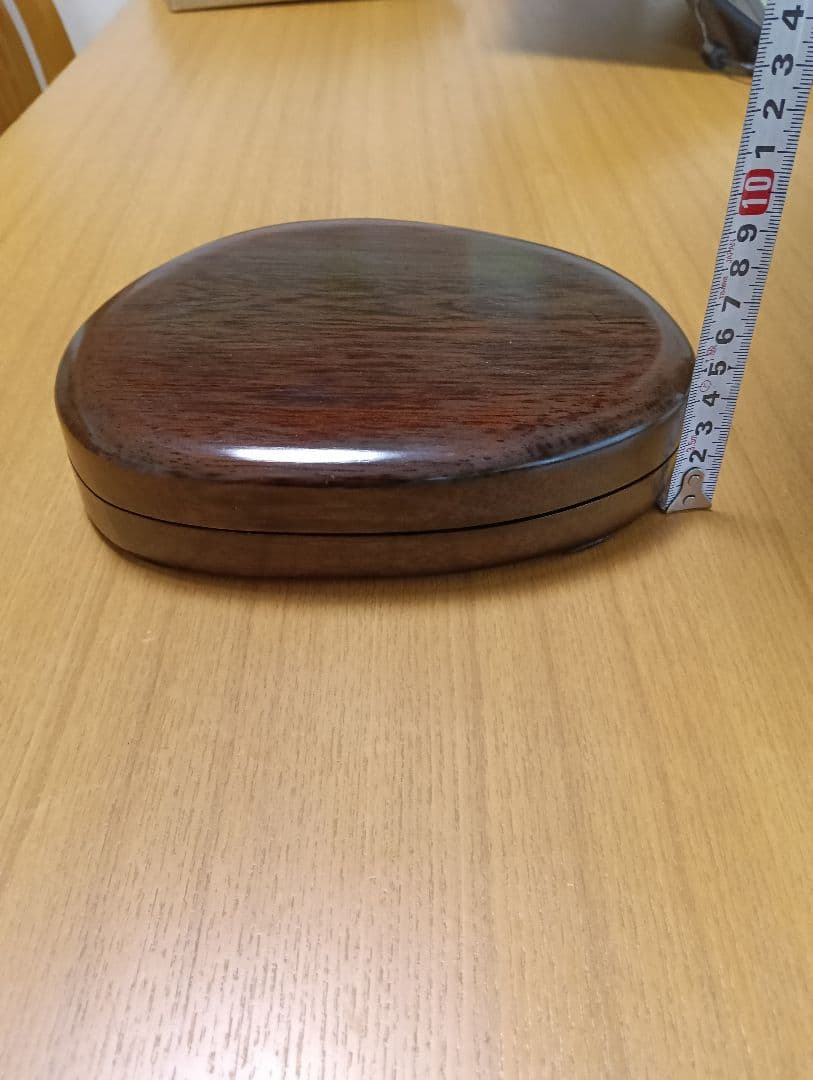 中国　硯　大型硯　木製ケース付き　未使用品
