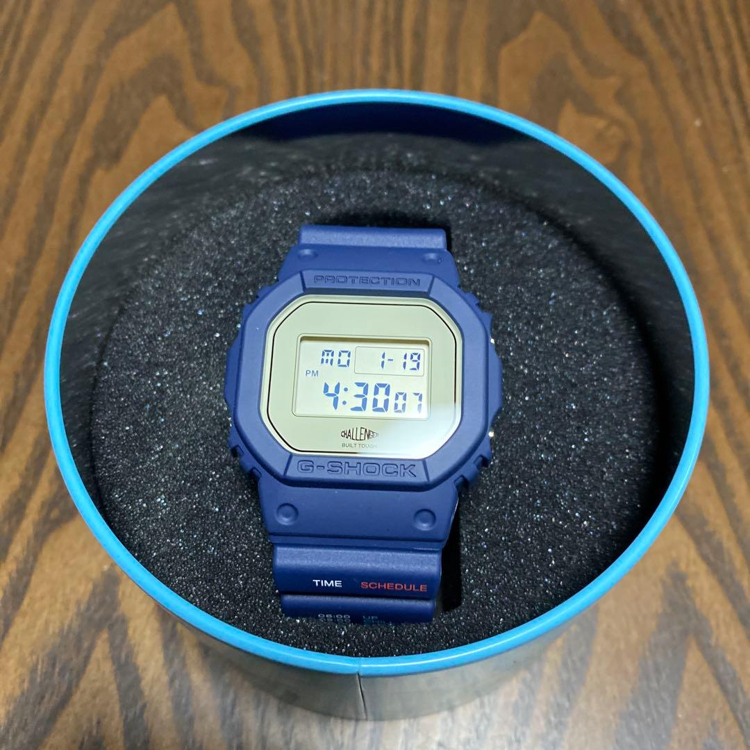 G-SHOCKXCHALLENGAR DW-5600 ネイビー