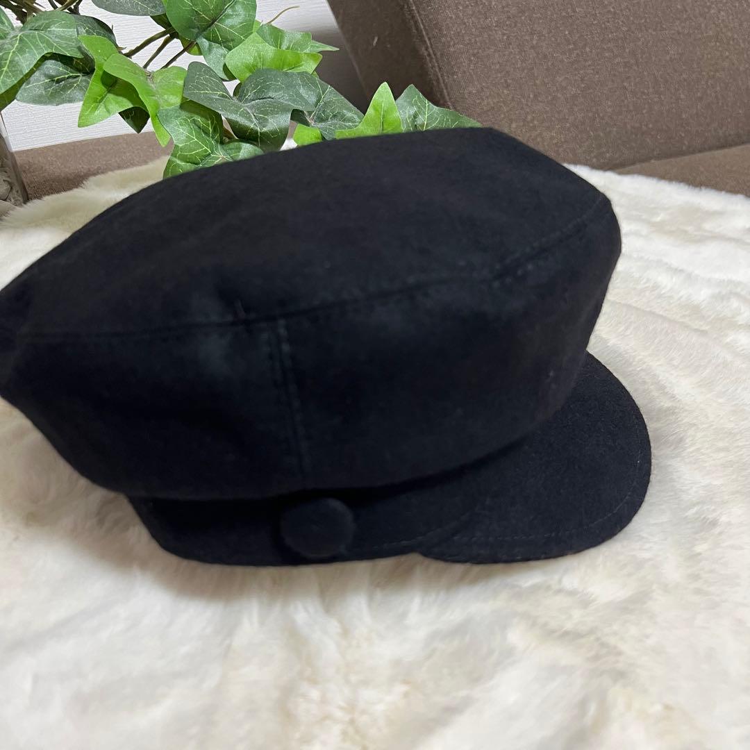 花*様 シャネル 黒 キャスケット