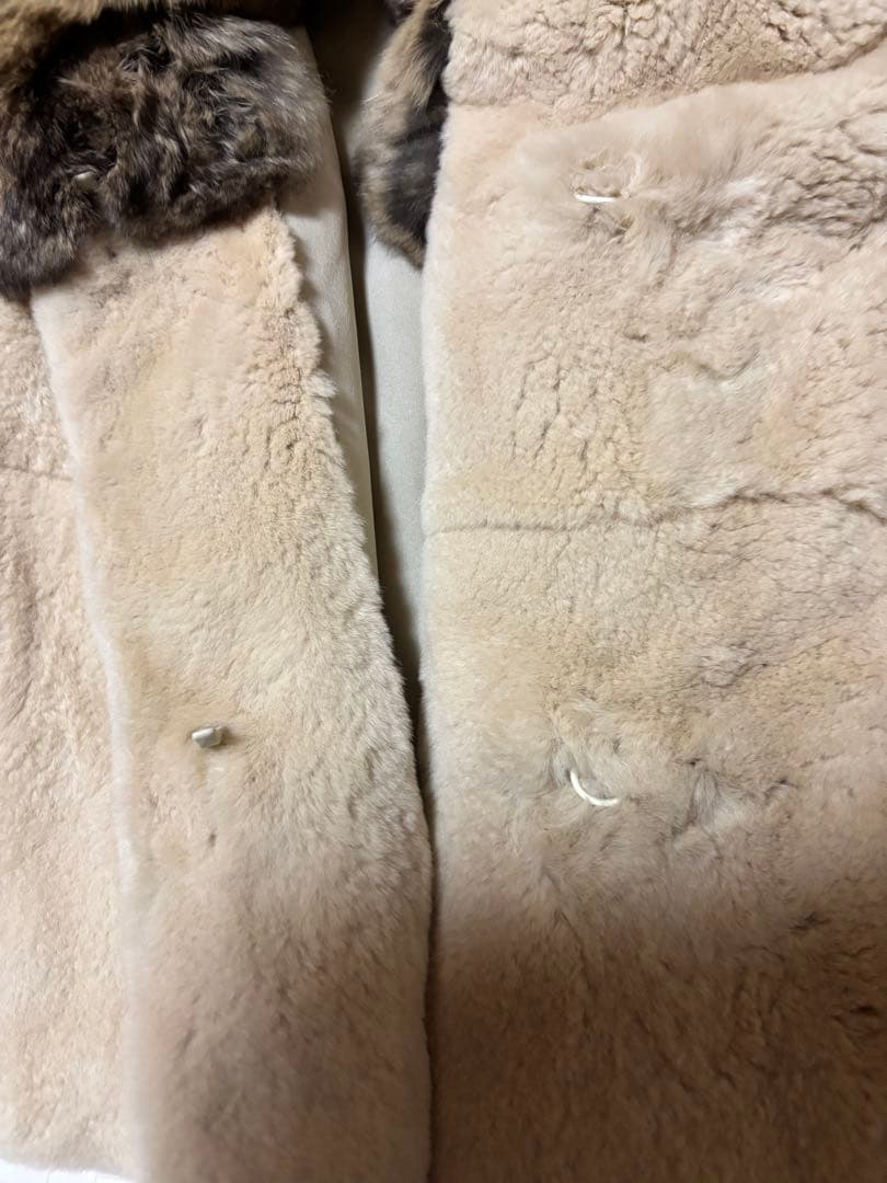 フランス　CＡＲＶＥＮ　ミンク　チンチラコート