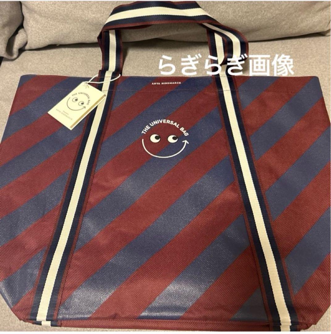 英国1店舗限定 アニヤハインドマーチ ユニバーサルバッグ ストライプ