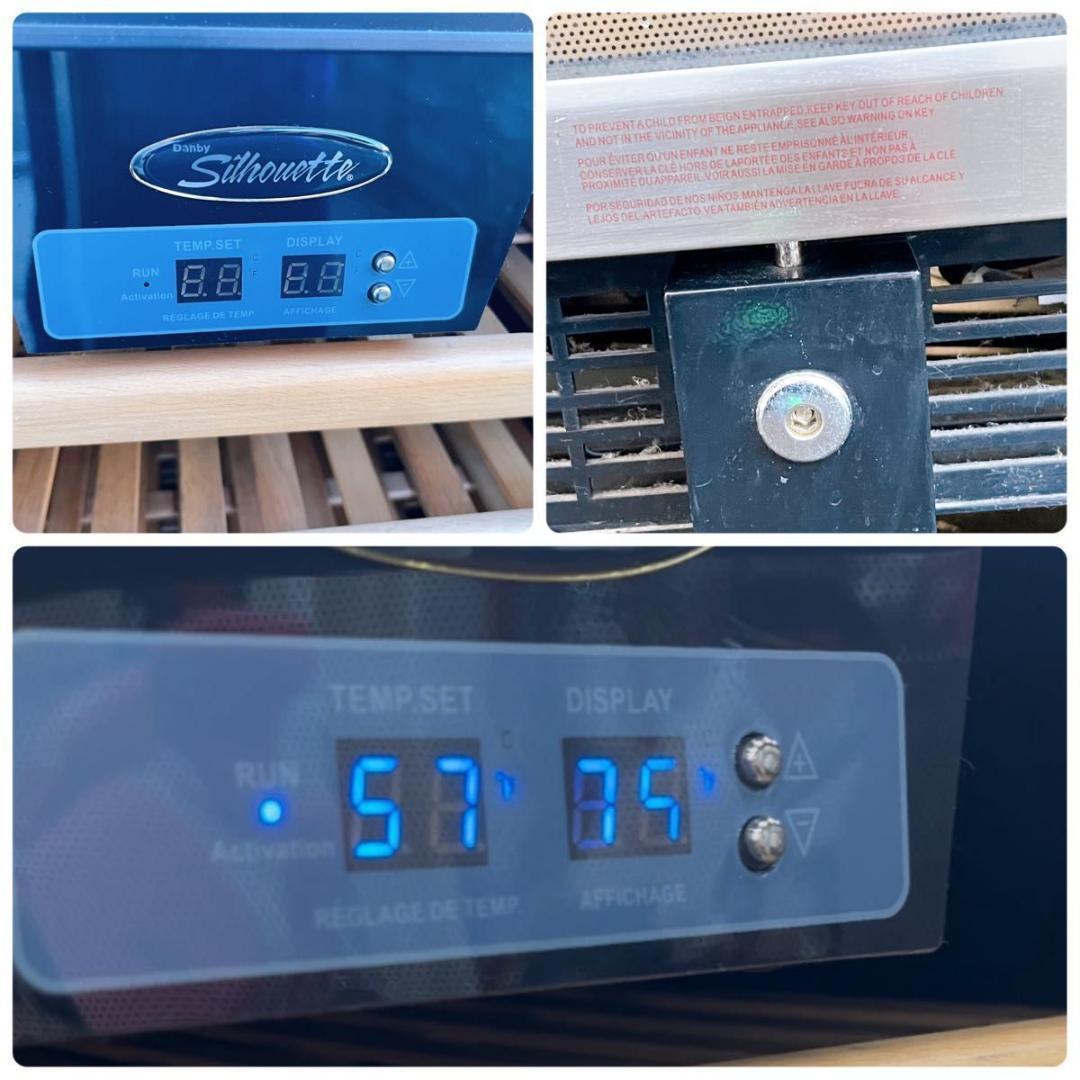 50本収納 ワインセラー ダンビー DWC512BLS 冷蔵庫 ワインラック