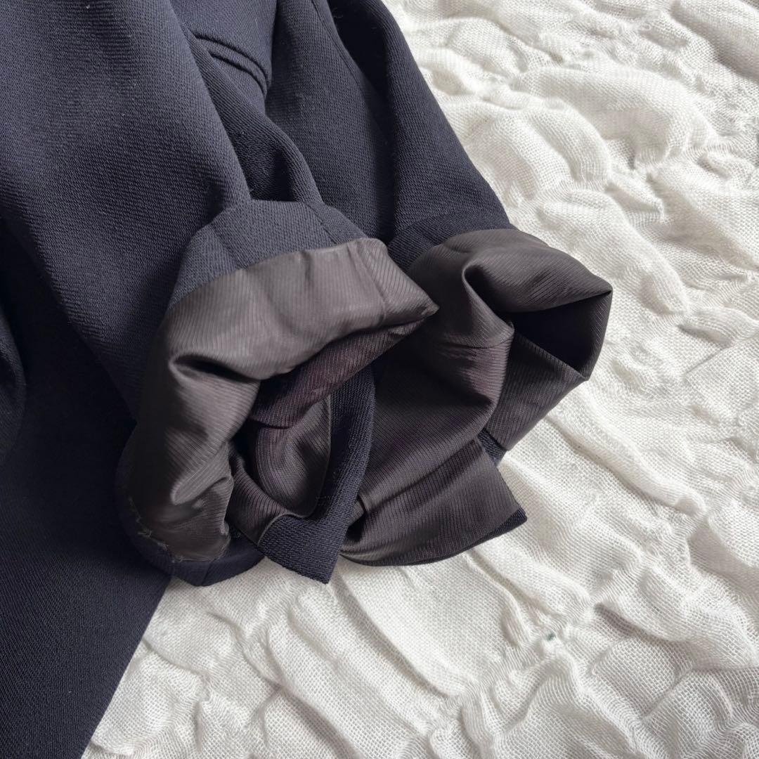 【美品 エブール ライトドライウール 6釦ダブルジャケット 近年モデル 金ボタン