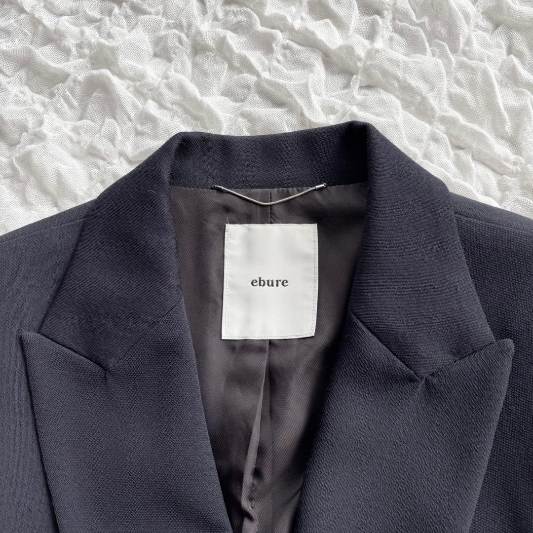【美品 エブール ライトドライウール 6釦ダブルジャケット 近年モデル 金ボタン