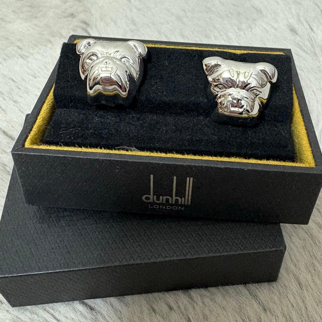 未使用品　dunhill ダンヒル　シルバー　ブルドッグカフリンクス