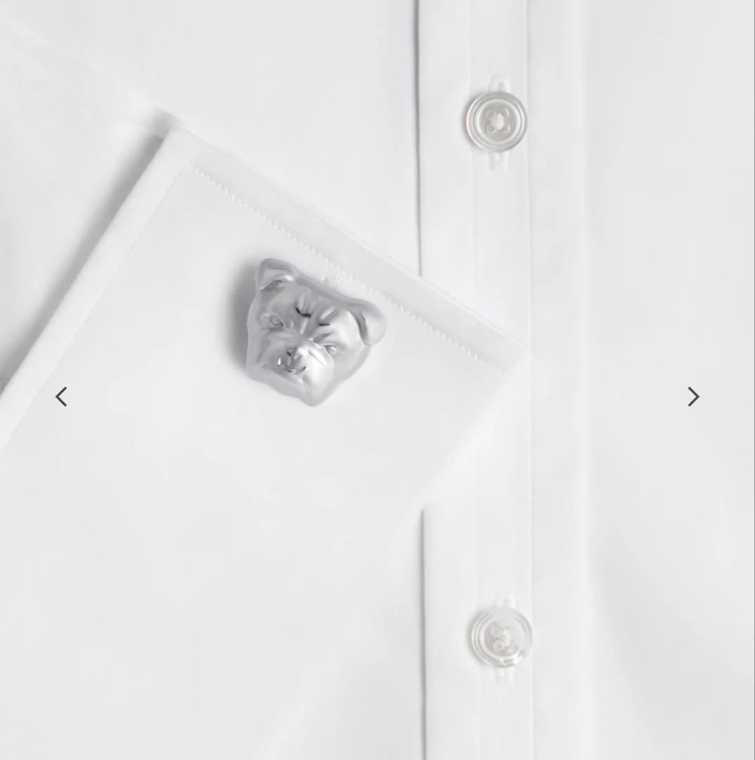 未使用品　dunhill ダンヒル　シルバー　ブルドッグカフリンクス