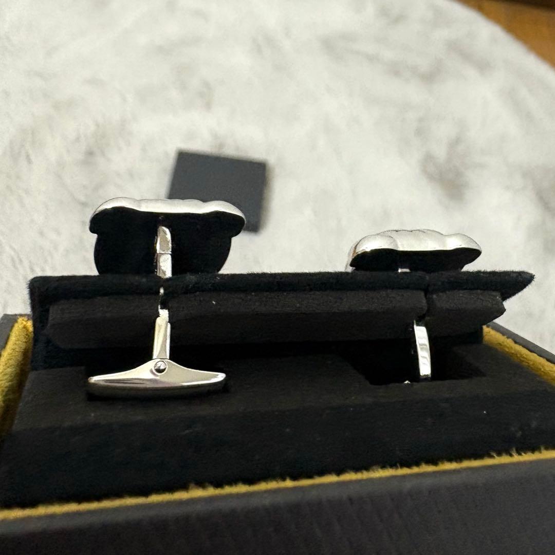 未使用品　dunhill ダンヒル　シルバー　ブルドッグカフリンクス