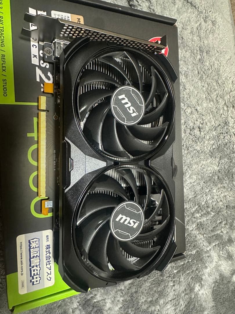 グラフィックボード・グラボ・ビデオカード GeForce RTX 4060 VENTUS 2X BLACK 8G OC