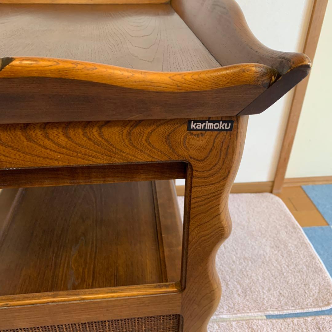 カリモク　キッチンワゴン　キャスターなし