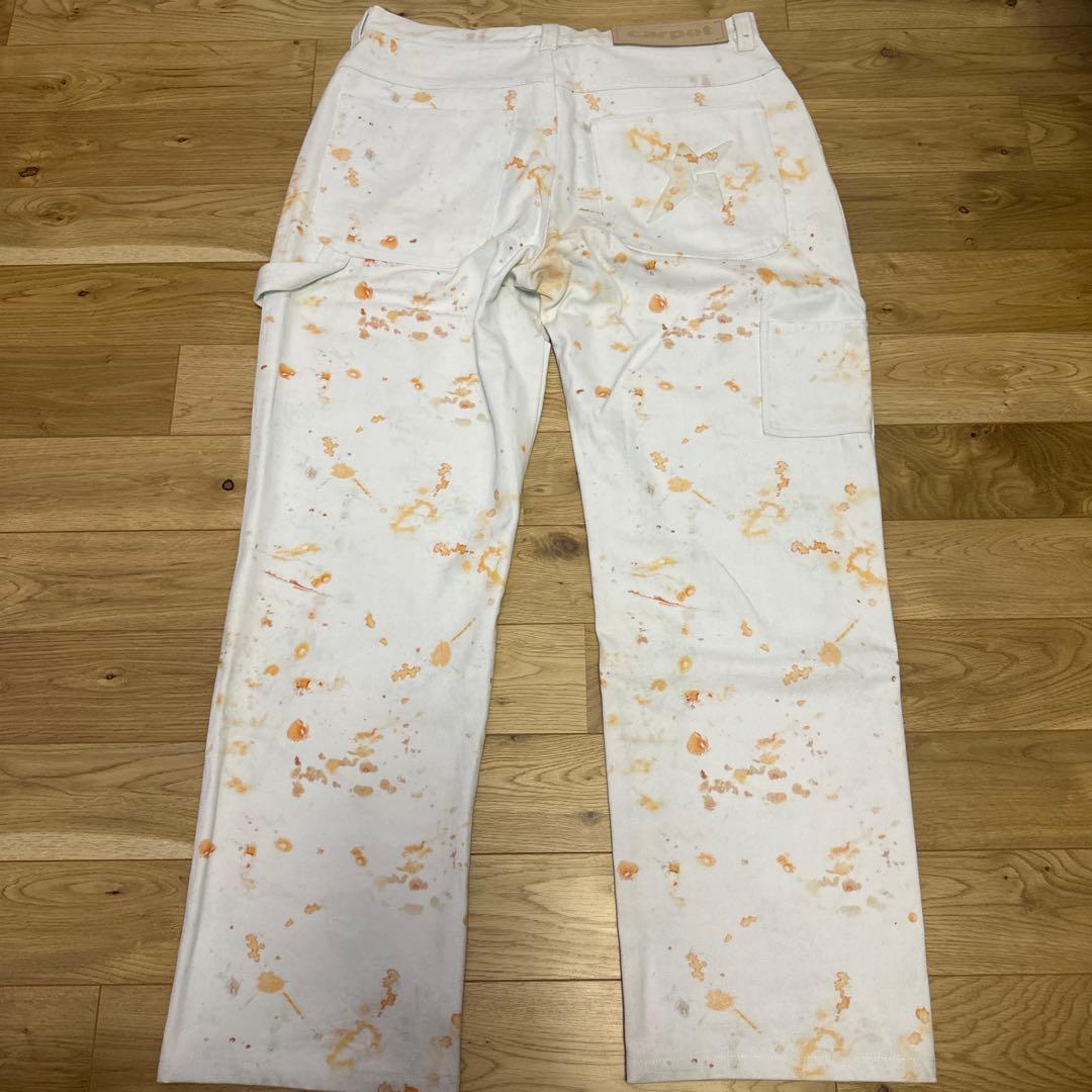 CARPET companyワークパンツ 34インチ ホワイト