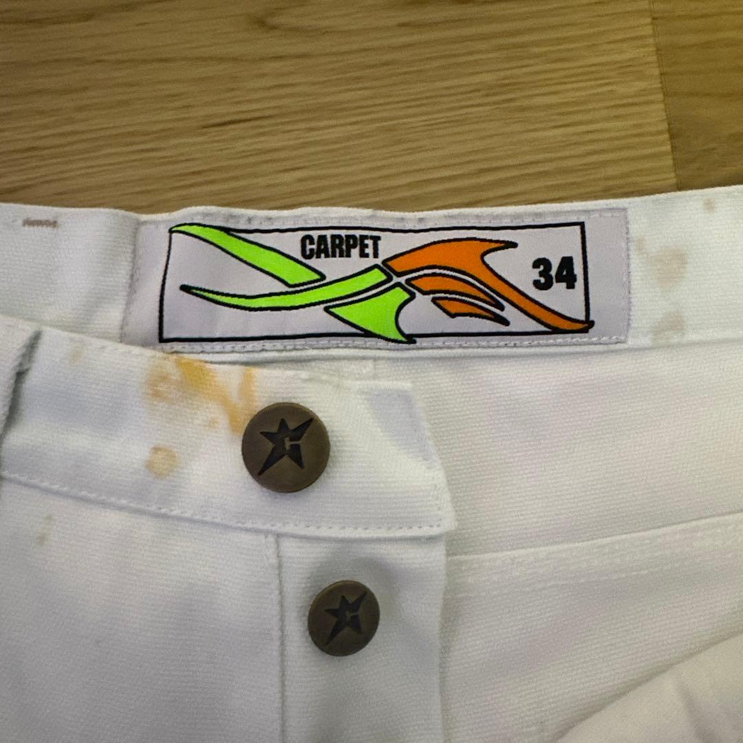 CARPET companyワークパンツ 34インチ ホワイト