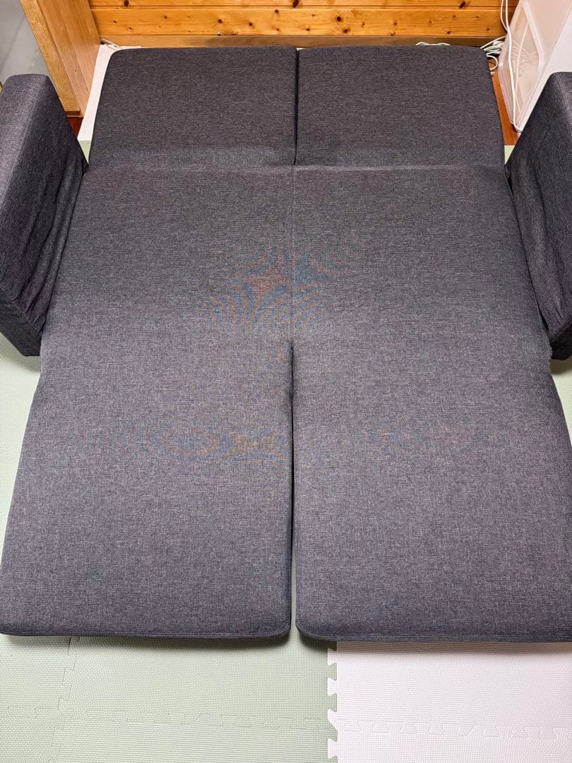 ロウヤ　2人掛けソファベッド　LOWYA ダークグレー