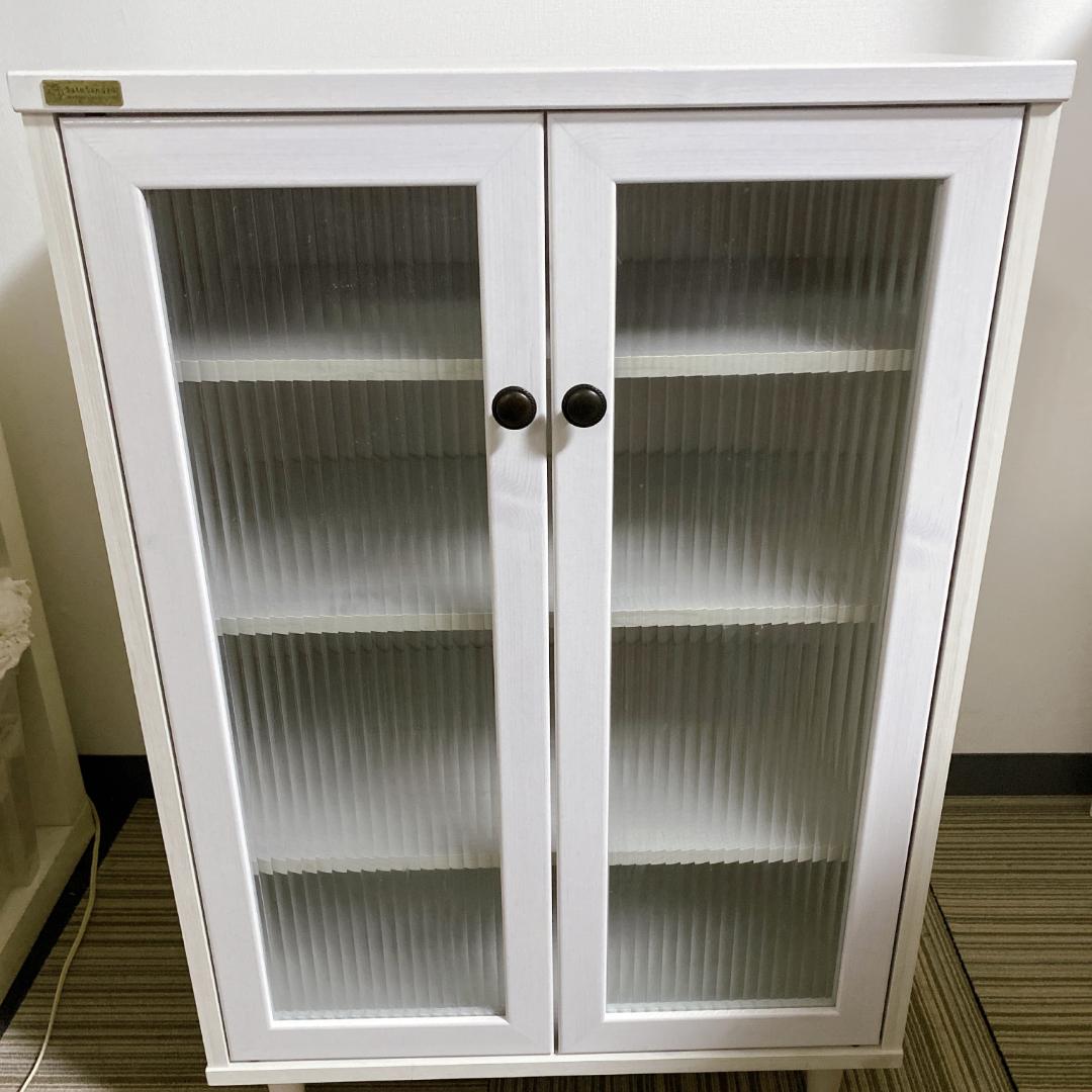 佐藤産業 木目調エレガントキャビネット 食器棚 キッチンキャビネット