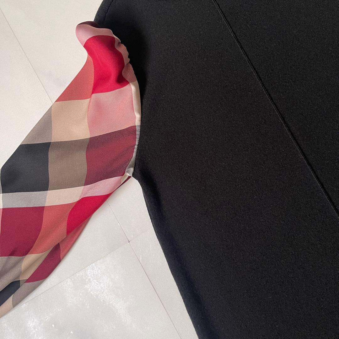 美品 ブルーレーベルクレストブリッジ ウールアクリルブレンドニットドレス 38