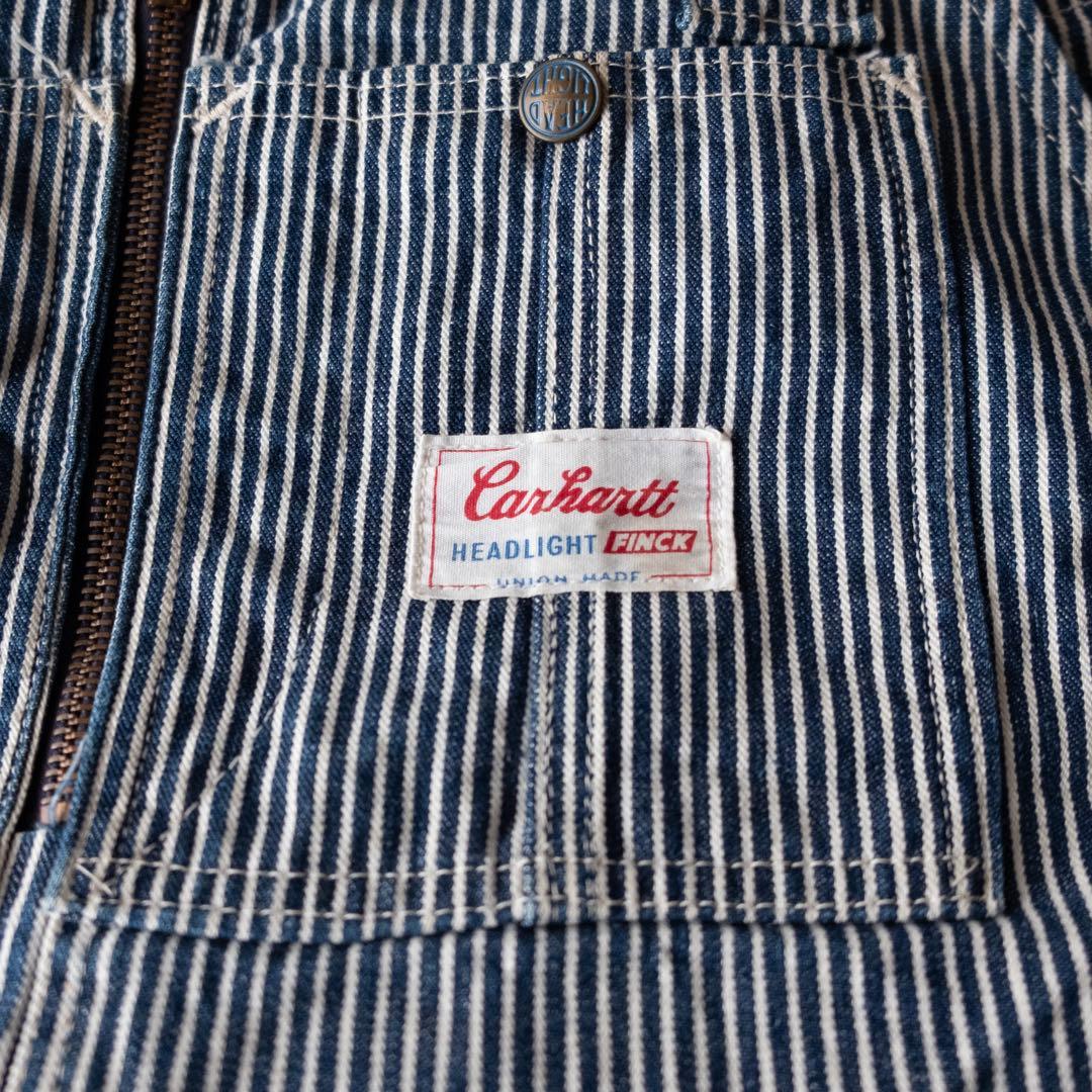 60's Carharttトリプルネーム ヒッコリーオーバーオール状態良好です‼️