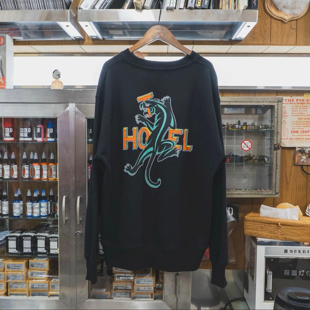 TSY×HOTEL BLACK PANTHER SWEAT / BLACK