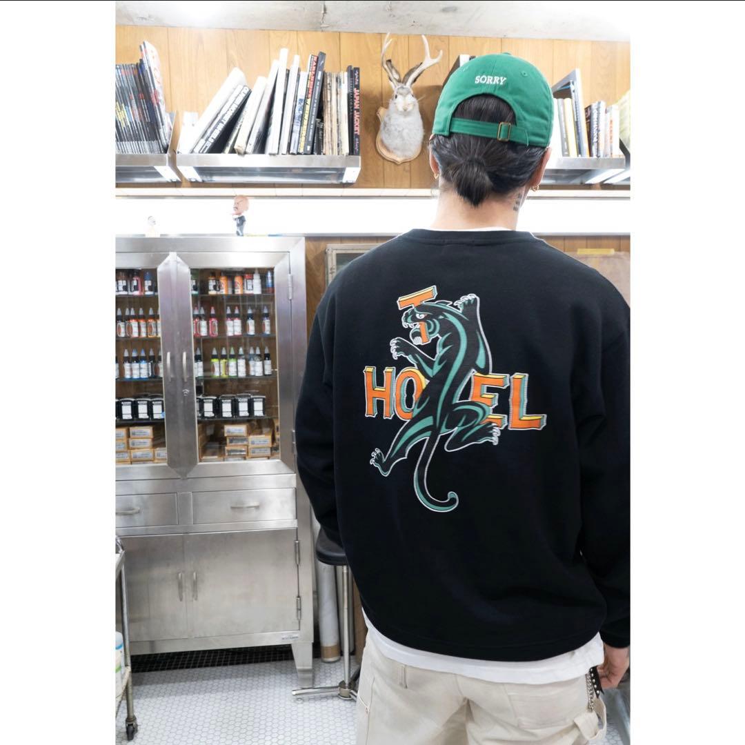 TSY×HOTEL BLACK PANTHER SWEAT / BLACK