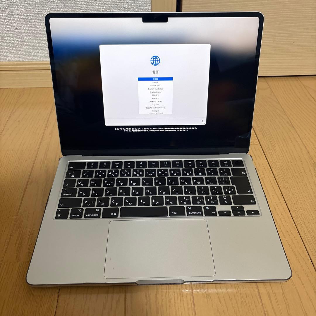 【バッテリー100%】MacBook Air 13.6 2022 M2 8GB