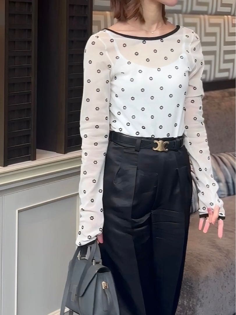 トップス HEYON sheer tops \