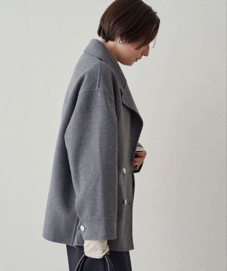 LOUNGEDRESS☆ラウンジドレス☆ミドルリバーコート☆グレー