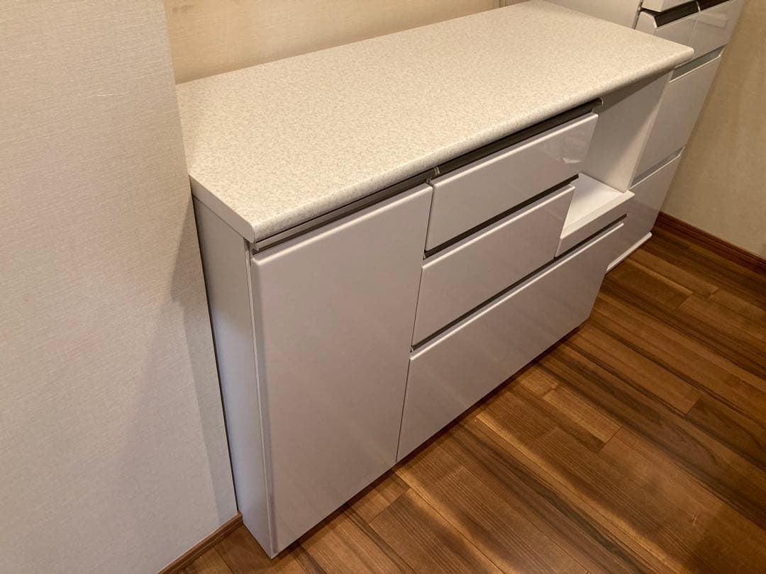 キッチンカウンター(ニトリ アルミナ2 120CT WH)