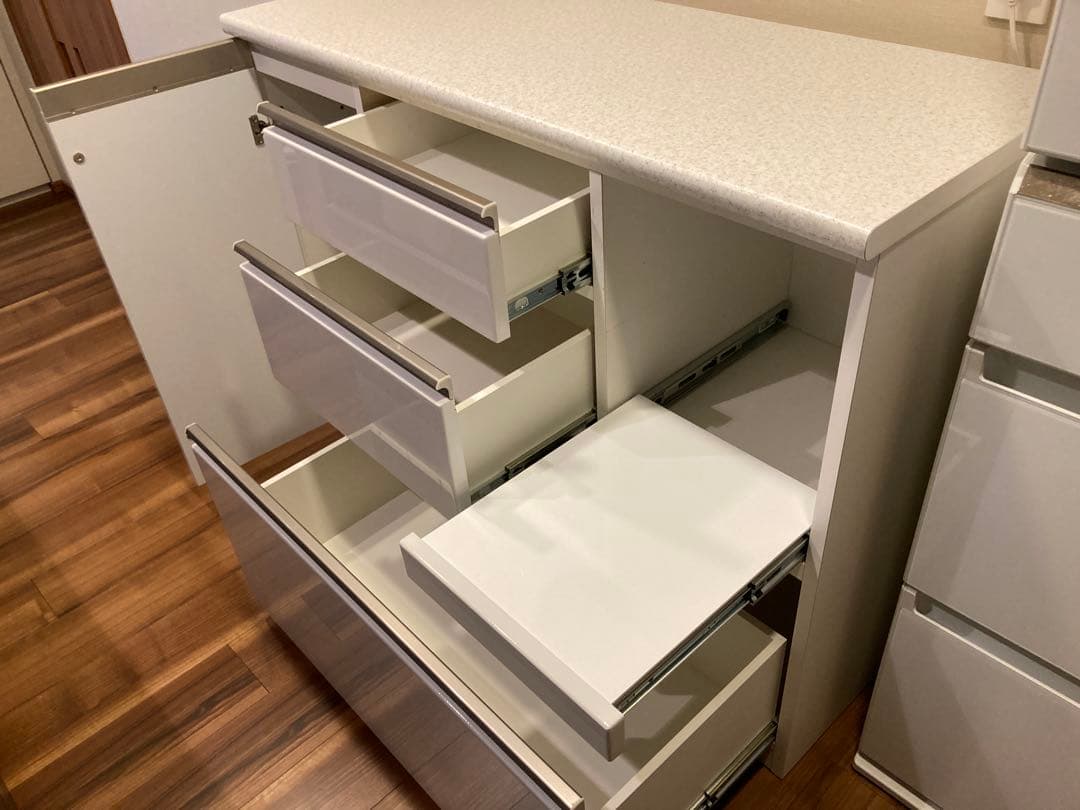 キッチンカウンター(ニトリ アルミナ2 120CT WH)